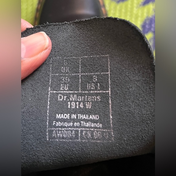 Dr. Martens 1914 The Orginal Black Smooth Lace-Up Combat Boot Sz 8 14-eye unisex - Picture 7 of 7